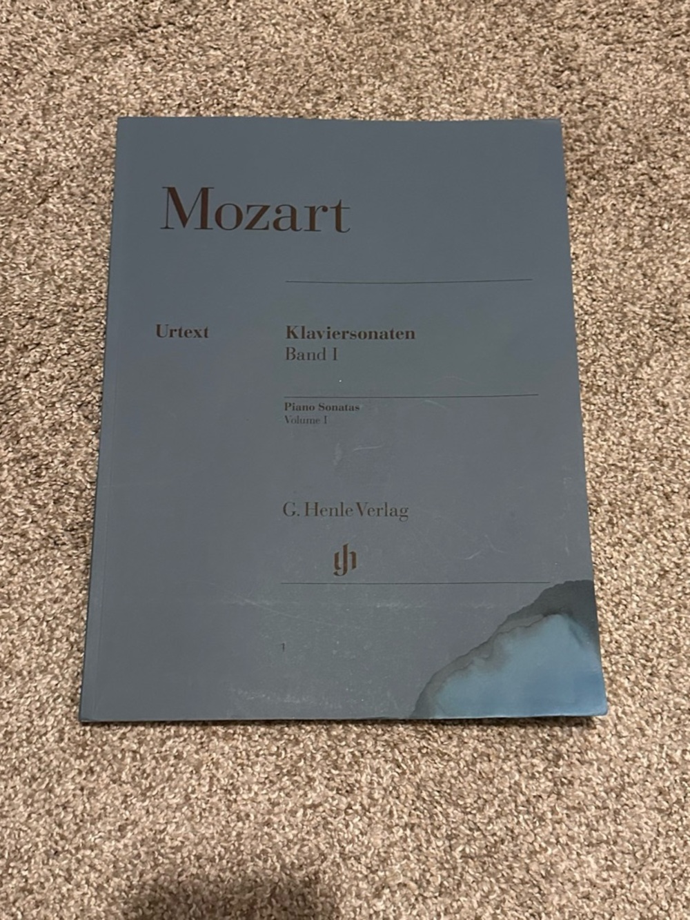 Mozart Klaviersonaten Band I Piano Sonatas - Blue Softcover
